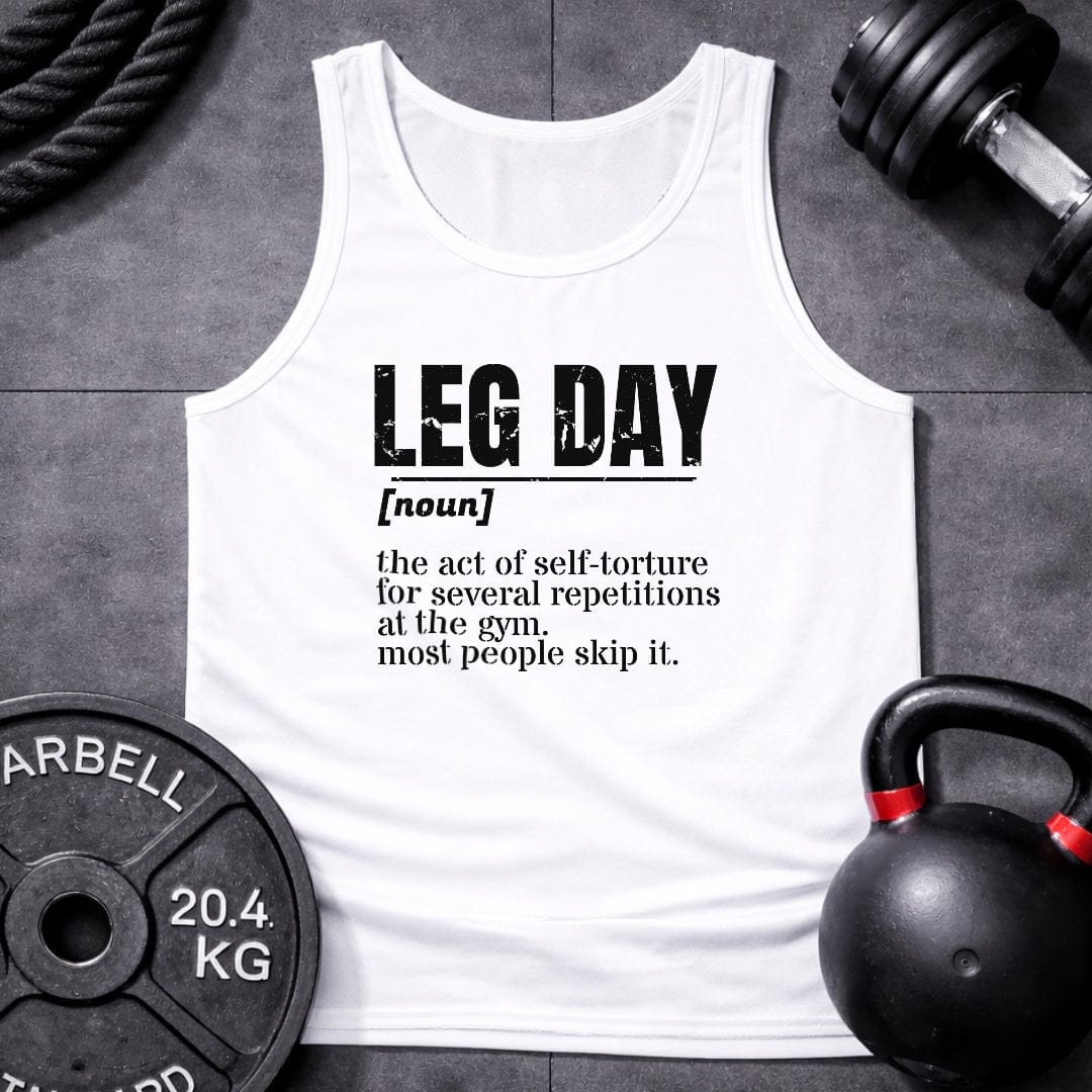 Leg Day Vocaboulary Unisex Tank