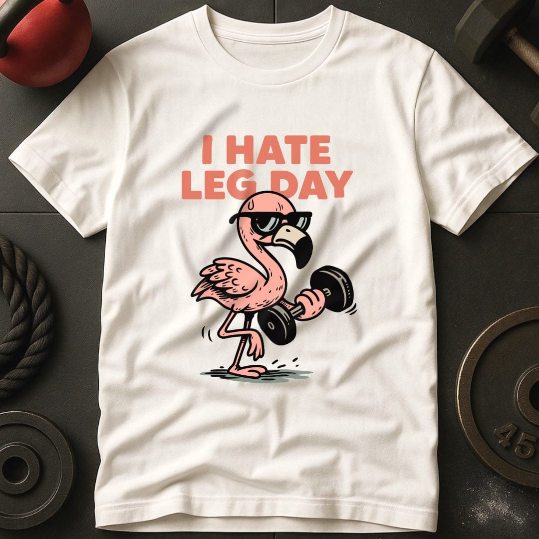 I Hate Leg Day Weightlifting Gym T-Shirt
