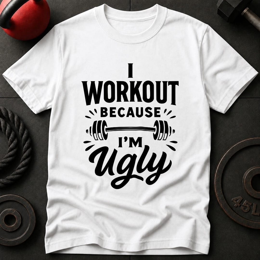 I Work out Because I'm Ugly T-Shirt