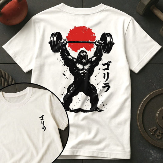 Gorilla Weightlifting Japan Hinomaru Gym T-Shirt