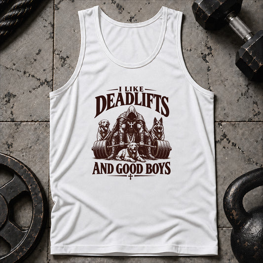 Deadlifts & Good Boys Unisex Tank