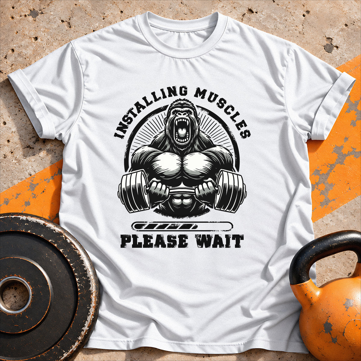 Installing Muscles Gorilla T-Shirt