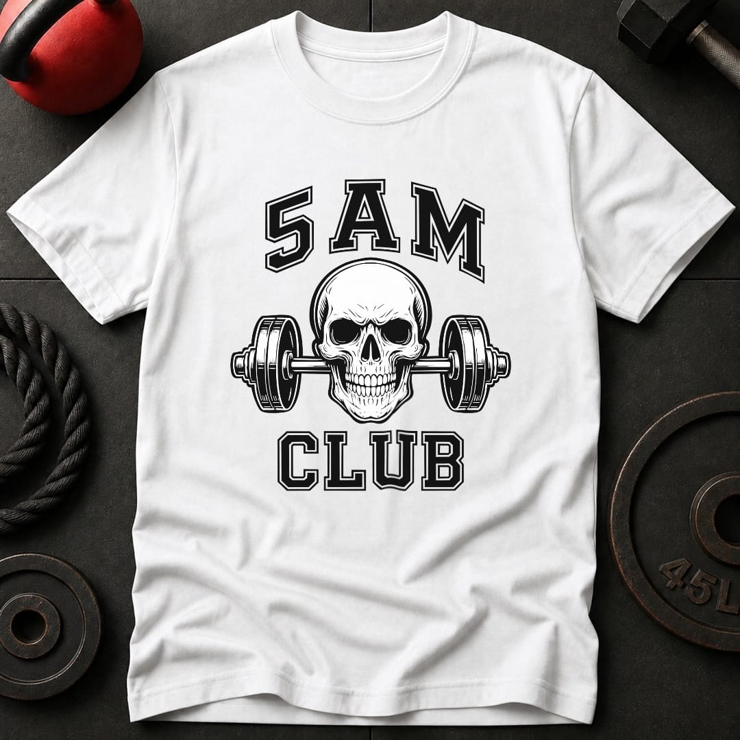 5 AM Club Skull Gym T-Shirt