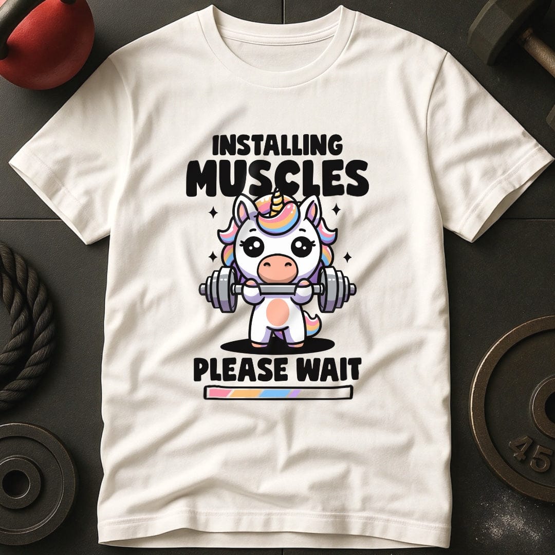 Installing Muscles Unicorn T-Shirt