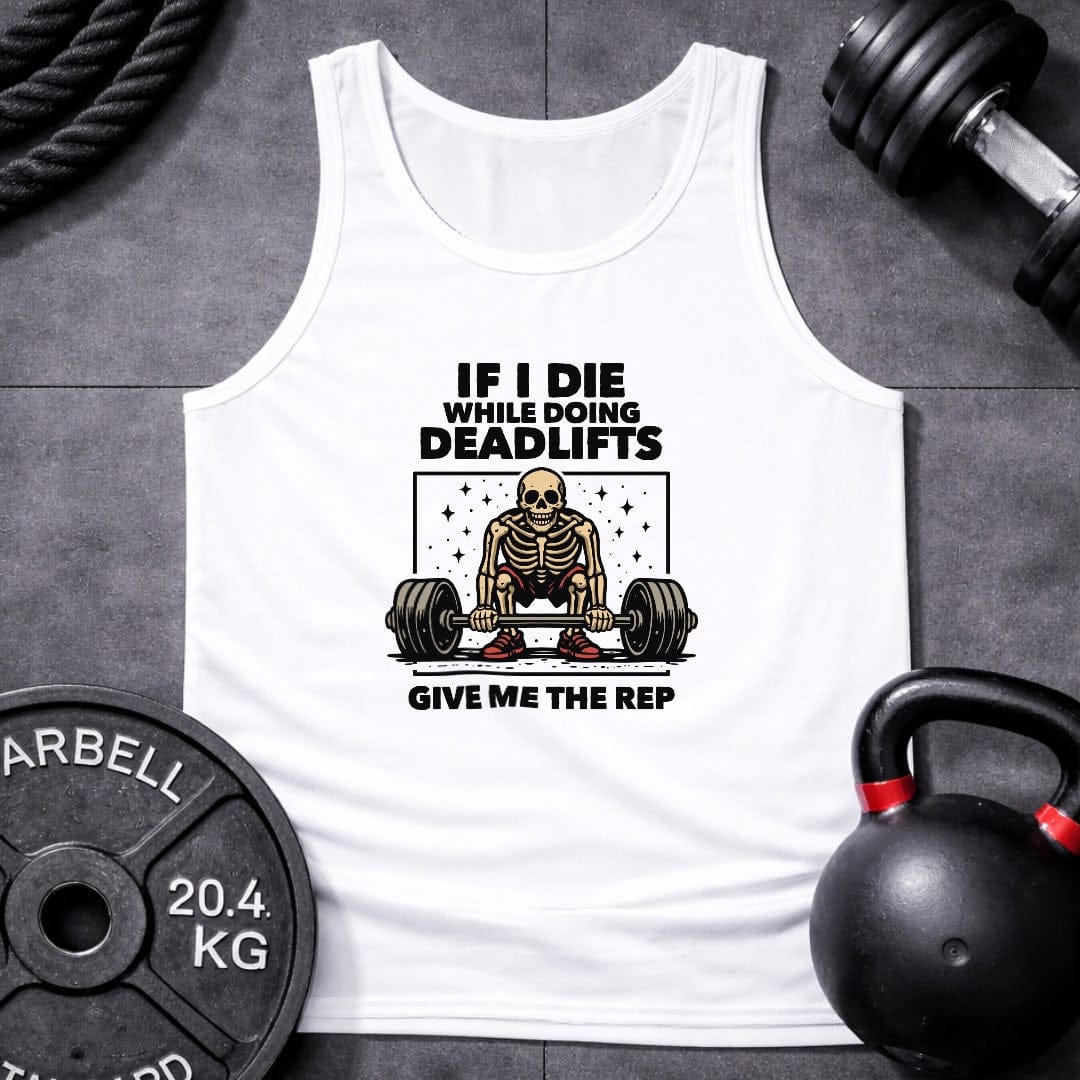 If I Die Deadlifting Unisex Tank