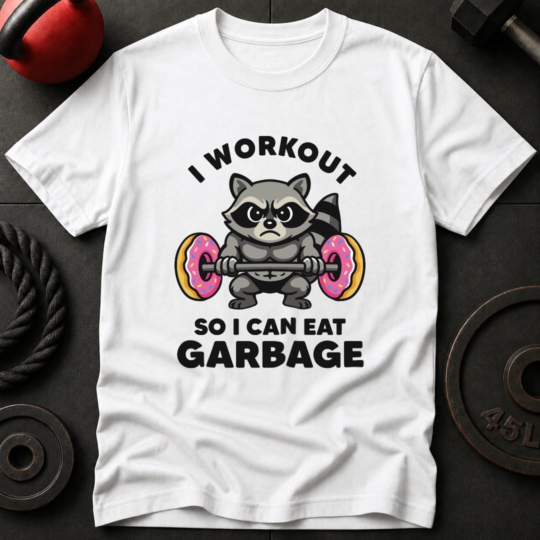 I Work out Raccoon T-Shirt