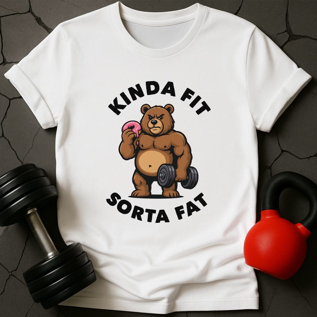 Kinda Fit Sorta Fat Bear Donut Gym T-Shirt