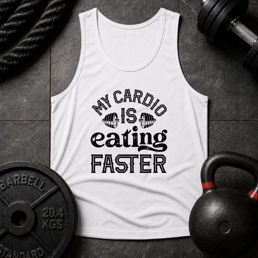 My Cardio Is Eating Faster Unisex Tank
