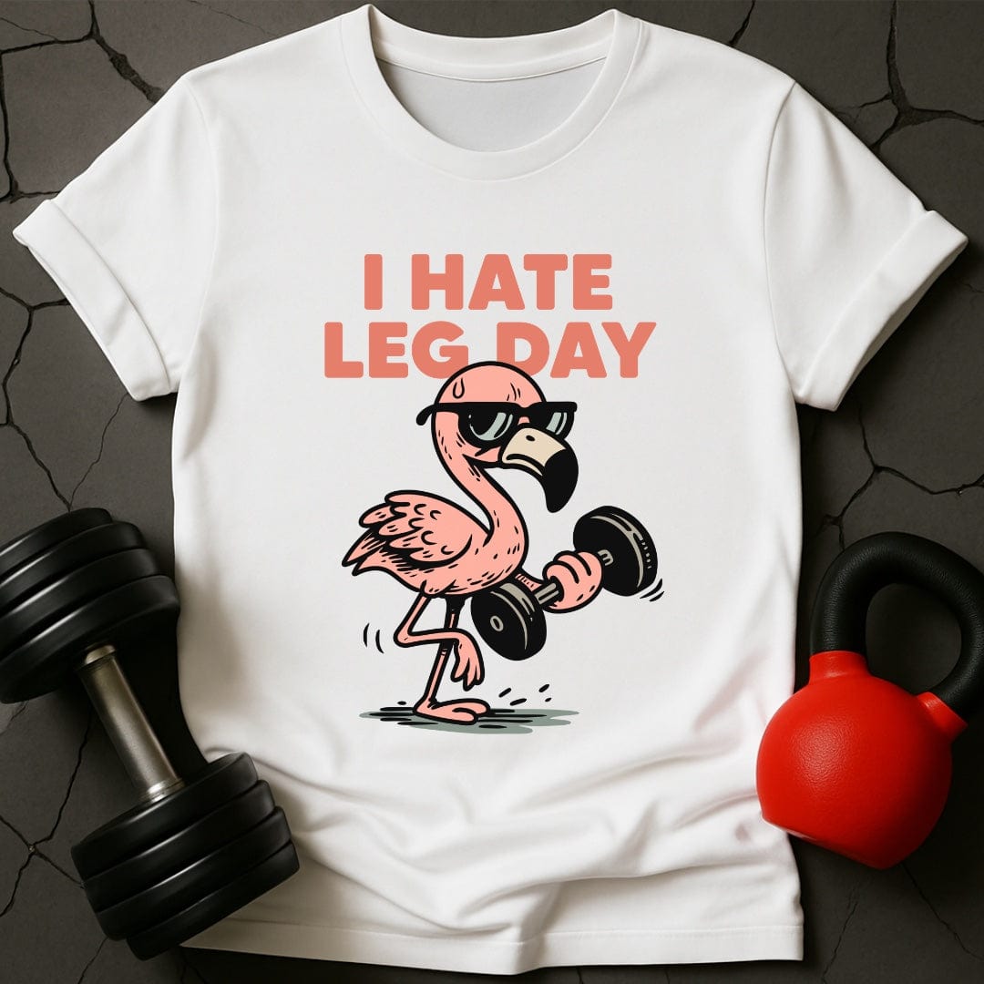 I Hate Leg Day Weightlifting Gym T-Shirt