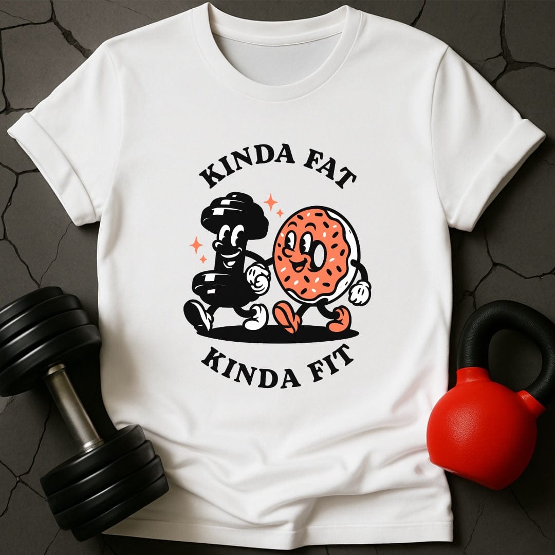 Kinda Fat Kinda Fit Retro Gym T-Shirt