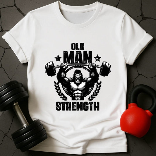 Old Man Strength Gorilla T-Shirt