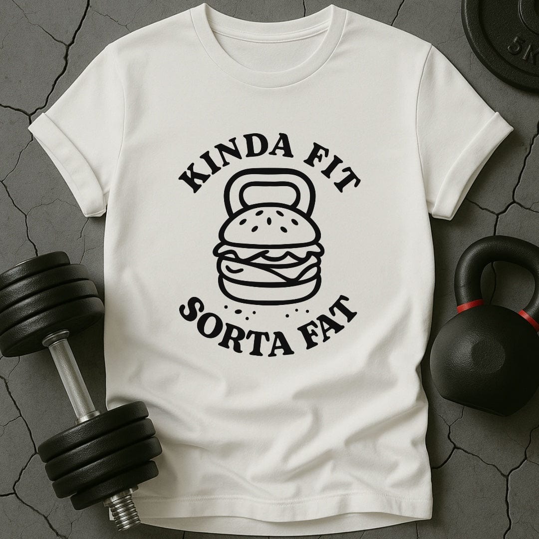 Kinda Fit Sorta Fat Hamburger Gym T-Shirt